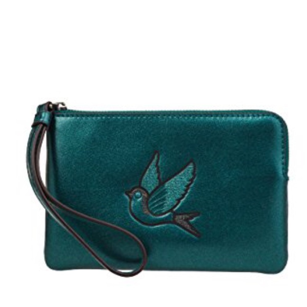 Authentic Dark Teal Coach Wallet